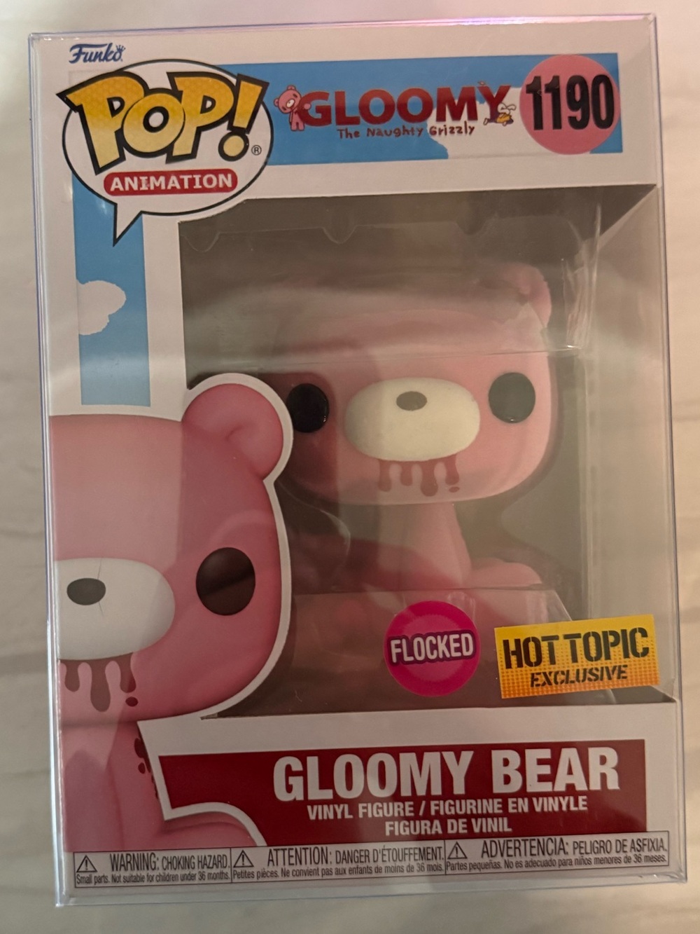Funko Pop! Gloomy Bear Pink Flocked Hot Topic Exclusive